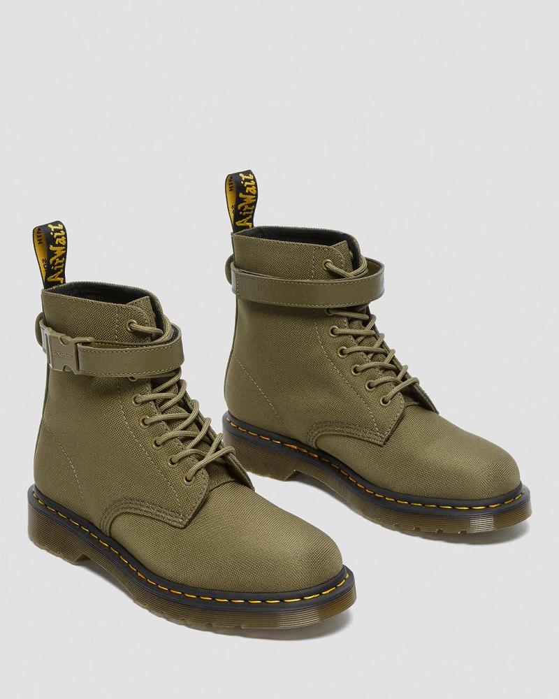 Dr Martens 1460 Futura Olive Páskové Snørestøvler Dame Olivengrøn | DK 162UZG